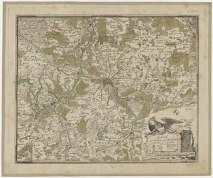 Landscape near Berlin and Potsdam (colored) - Oesfeld 1778 by Carl Ludwig von Oesfeld