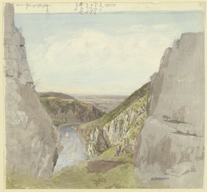 View from Rheingrafenstein into the Nahe Valley by Carl Morgenstern