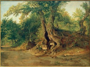 Grove near Ariccia with Holm Oaks by Carl Morgenstern