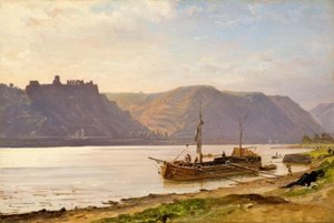 C. Morgenstern, Rhineland Landscape with Castle Ruin