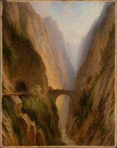 The Via Mala in Graubünden by Carl Morgenstern