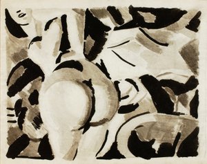 Nude Woman, Back View by Carl Newman
