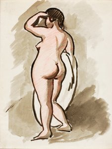 Standing Female Nude by Carl Newman