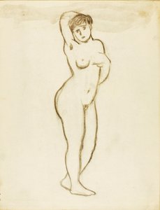 Standing Female Nude by Carl Newman