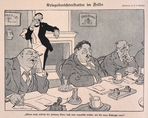 War correspondents in the field
