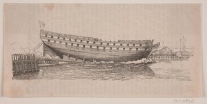 A Line Ship Launched