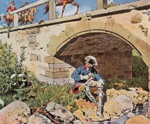 Frederick the Great Escapes Capture by Carl Rochling