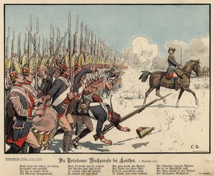 Prussian infantry at the Battle of Leuthen