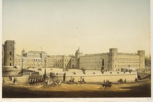 View of the Main Gatchina Palace, Mid 19th Century