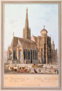 The Metropolitan Church of St. Stephen in Vienna by Carl Schütz