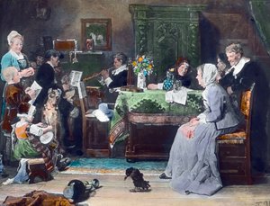 The Family Concert, image date: circa 1890, Carl Simon Archive by Carl Simon