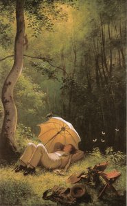The Painter in a Forest Clearing