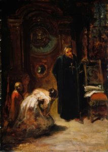 The Confession by Carl Spitzweg
