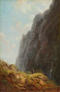 Mountain Landscape with Dairymaid in the Wendelstein Area