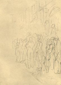 In Erwartung der Prozession, c. 1924 by Carl Spitzweg