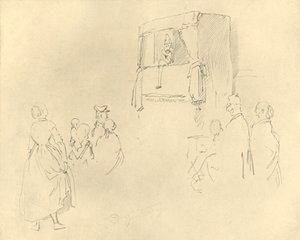Kasperltheater I by Carl Spitzweg