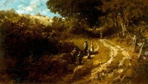 Churchgoing in Dachau by Carl Spitzweg