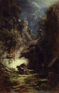 Reading Hermit by Carl Spitzweg