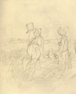 Sunday Walk, Mid-Late 19th Century, c1924 by Carl Spitzweg
