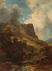 Valley Canyon with a Dairymaid, c. 1875
