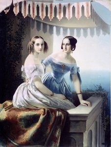 Portrait of Grand Duchess Maria Nikolaevna of Russia by Carl Timoleon von Neff