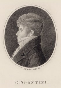 Portrait of the conductor and composer Gaspare Spontini, 1813