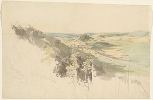 Hilly Landscape with Landsberg Castle