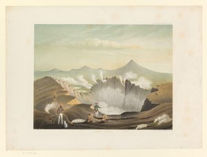 Guntur Volcano in West Java (Atlas of Plates Containing Eleven Picturesque Views, Belonging to the Work Java, Its Shape, Its Plant Cover and Internal Structure)