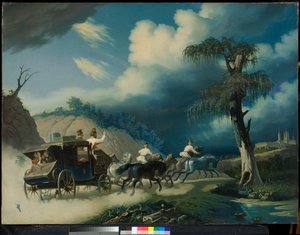 Troika during a Thunderstorm by Carl von Hampeln