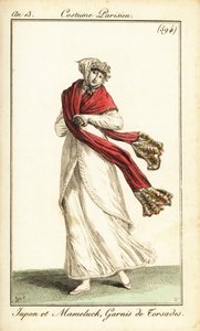 Woman in Petticoat and Mamluk Overdress, Paris by Carle (after) Vernet