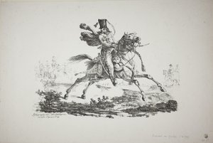 Galloping Hussar by Carle Vernet