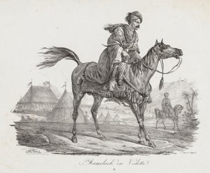 Large Suite of Horses: Mounted Mamelucke by Carle Vernet
