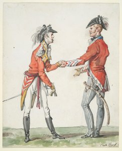 Meeting of English Officers by Carle Vernet