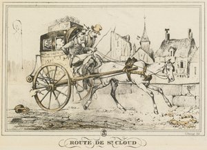 Scenes of Daily Life, Roads and Paths: Road to Saint-Cloud by Carle Vernet