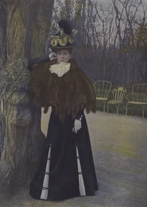 Woman in a Paris Park by Carle de Mazibourg