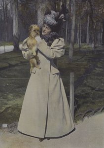 Woman in a Paris Park by Carle de Mazibourg