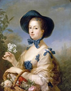 Jeanne-Antoinette Poisson, Marquise de Pompadour Belle Jardiniere by Carle van Loo