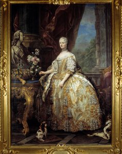 Portrait of Queen Mary Lescszinska, Queen of France by Carle van Loo