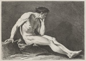 Seated Man with Head in Hand