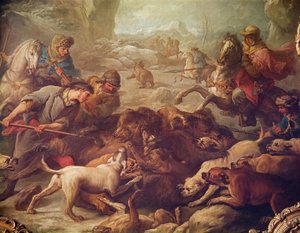 The Bear Hunt by Carle van Loo