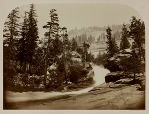 Cascade, Nevada Falls, Yosemite, California by Carleton E. Watkins