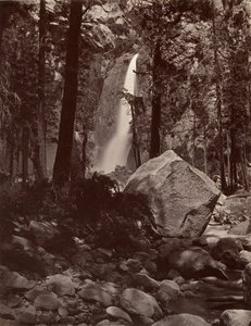 Lower Yosemite Fall by Carleton E. Watkins.