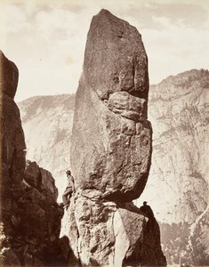 Magic Tower, Yosemite, ca. 1872, printed ca. 1876 by Carleton E. Watkins.