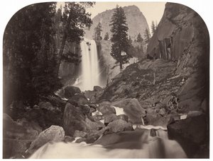 Piwyac, Vernal Fall, 300 feet, Yosemite by Carleton E. Watkins