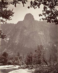 Sentinel Rock, Yosemite, ca. 1872, printed ca. 1876 by Carleton E. Watkins.