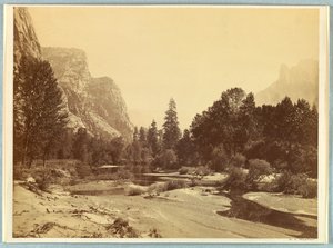 Up the Valley, Yosemite by Carleton E. Watkins