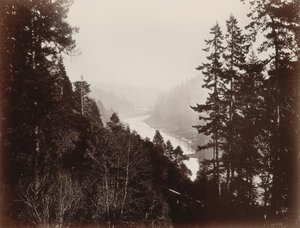 Big River from the Rancherie, Mendocino, California, 1863 by Carleton Emmons Watkins