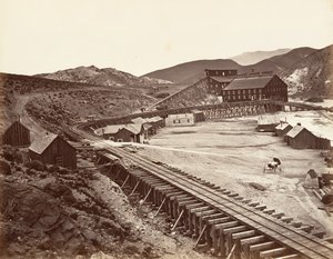 Eureka Quartz Mill and Flume, Nevada