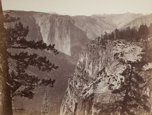 First View of the Yosemite Valley from the Mariposa Trail by Carleton E. Watkins