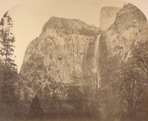 Pohono, Bridal Veil, 900 Feet, Yosemite by Carleton Emmons Watkins